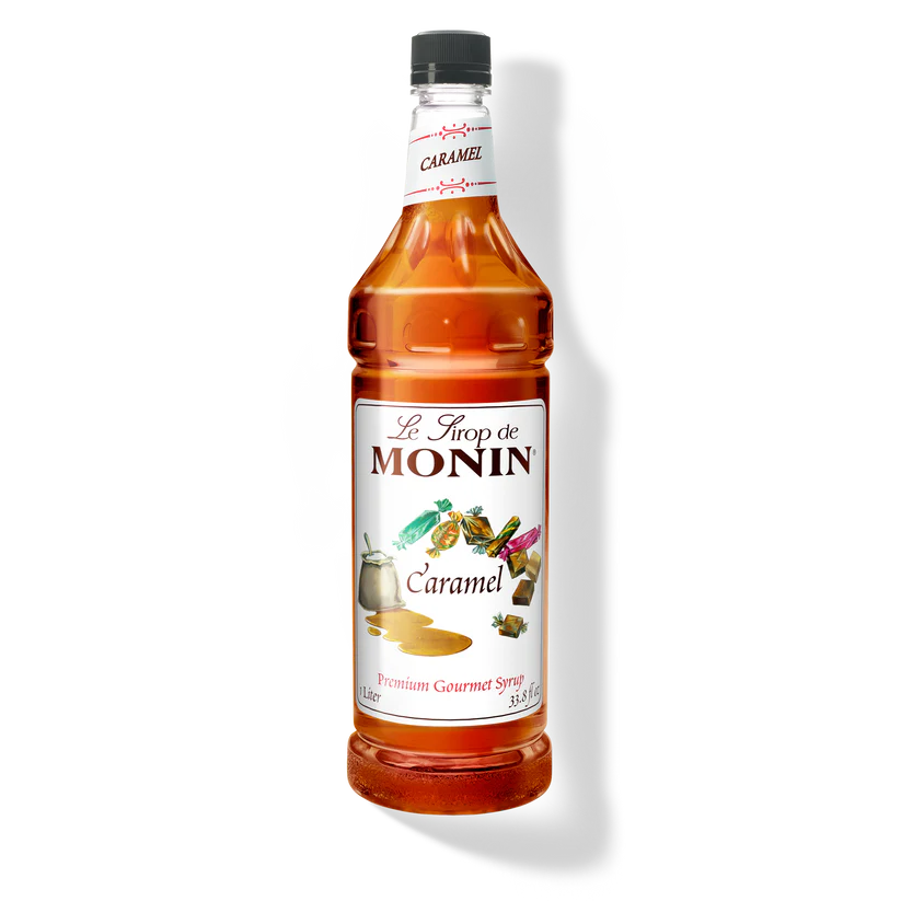 Monin Caramel Syrup - 1 L, 4 Pack