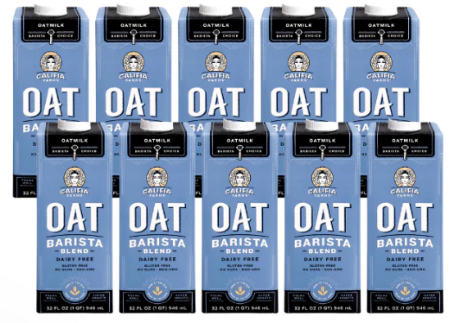 Califia Farms Barista Blend Oat Milk - 12 Cartons (32 oz)