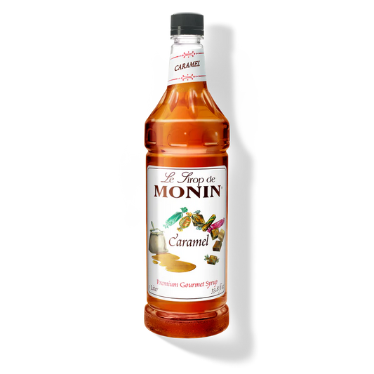Monin Caramel Syrup - 1 L, 4 Pack