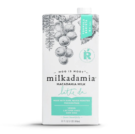 Milkadamia Latte Da Macadamia Milk - 12 Cartons (32 oz)