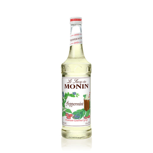 Monin Peppermint Syrup - Case of 6 Bottles (750 mL)