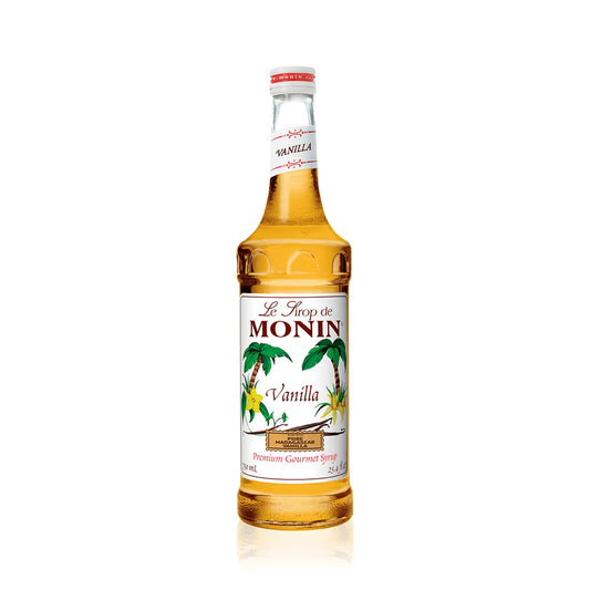 Monin Vanilla Syrup - Case of 6 Bottles (750 mL)