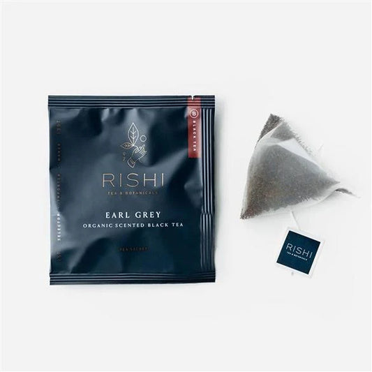 Rishi Organic Earl Grey Tea - 50 Ct Tea Sachets