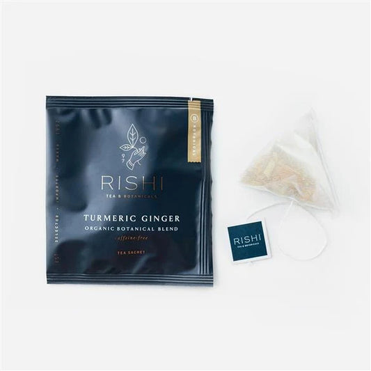 Rishi Organic Turmeric Ginger Tea - 50 Ct Tea Sachets
