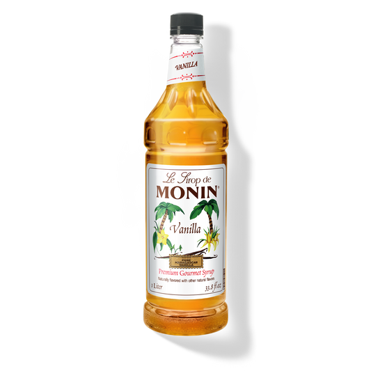 Monin Vanilla Syrup 1 liter plastic bottle